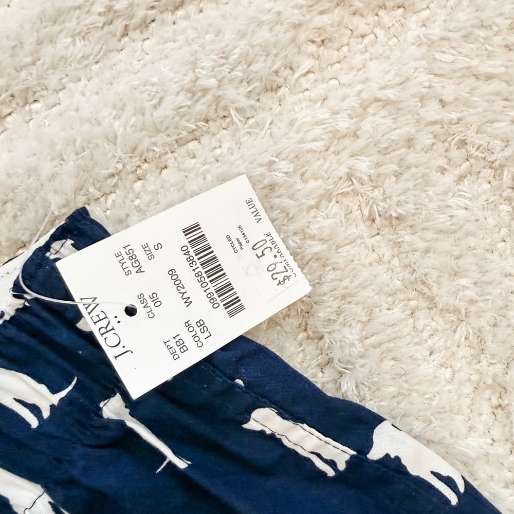 NWT - Jcrew Men’s Navy Blue Boxer Shorts - Size Small - Picture 3 of 3